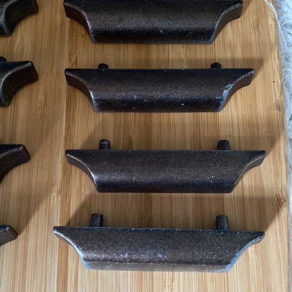 8 Piece DIY Bronze Colored Drawer Handles Pulls for Cabinets Dressers Armoire - Picture 7 of 7
